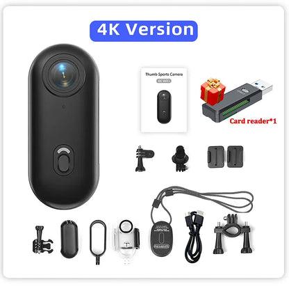 Mini 4K Pocket Magnetic POV Vlog Cam Portable Body Chest Recorder Wireless WiFi Waterproof Action Camera Helmet Bicycle Sports
