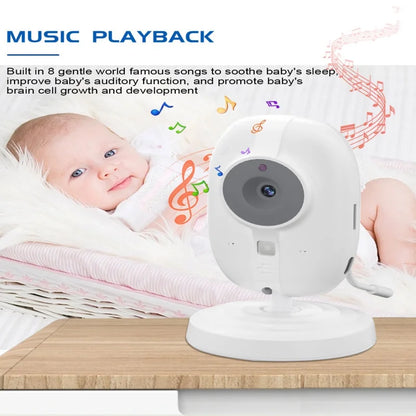 Ready 3.5 Inch Wireless Baby Monitor Smart Video Camera Night Vision Temperature Detection Two Way Audio Intercom Home Safety Na