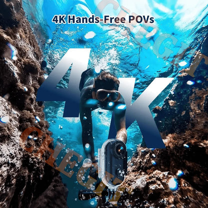Mini 4K Pocket Magnetic POV Vlog Cam Portable Body Chest Recorder Wireless WiFi Waterproof Action Camera Helmet Bicycle Sports
